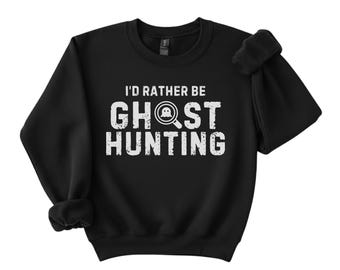 Ghost Hunting Sweatshirt, Paranormal Investigator Gift, Unisex Gildan Crewneck, Paracon Shirt