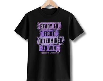 Hodgkins Lymphoma Shirt, Purple Awareness Ribbon, Cancer Warrior Tshirt, Chemo Gift for Cancer Treatment, Lymphoma Support Squad Shirt