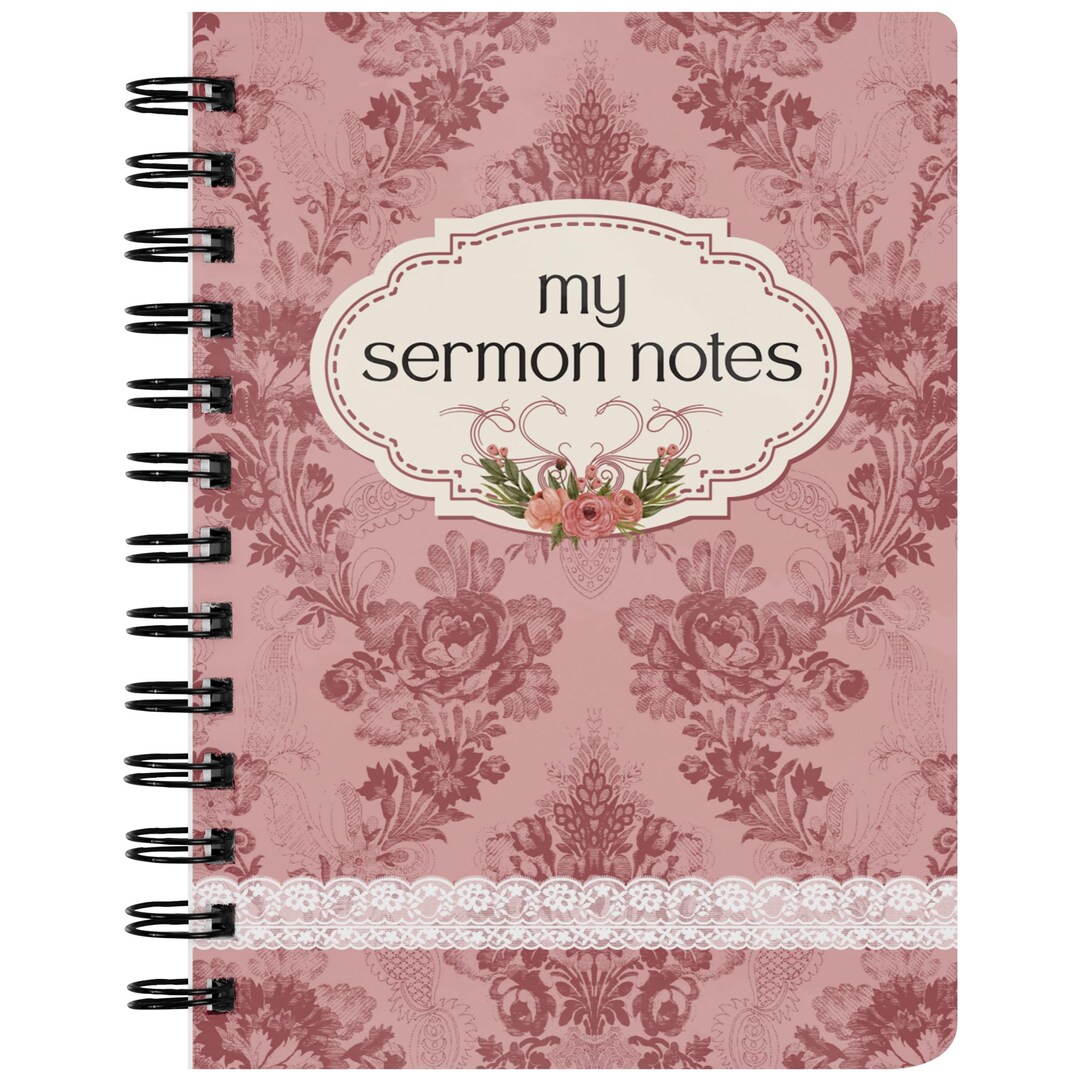 Mother’s Day Gift for Church Mom, My Sermon Notes Notebook, Floral ...