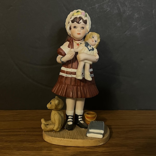 Lydia And Her Shirley Temple Doll - Jan Hagara Figurine with Box and Certificates - #17355
