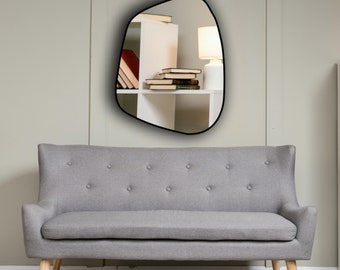 Asymmetrical Unique MirrorHome Decor, Irregular Mirror, Aesthetic Mirror, Round Luxury Mirror