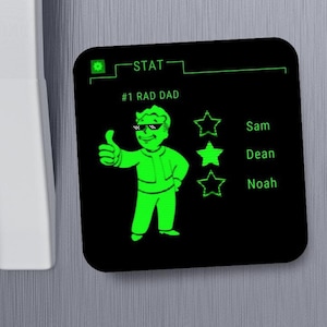 Fallout Pip Boy-Rad DAD Personalized Fridge Magnet