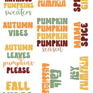 Fall Sticker Sheet | Waterproof Autumn Stickers | Pumpkin Spice Planner Stickers for Journals, Laptops & Crafts