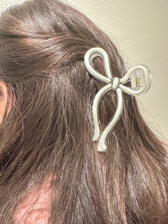 Bow Hair Clip, Hair Clip, Jelly Clear Clip, Hair Clip Claw  display picture 3