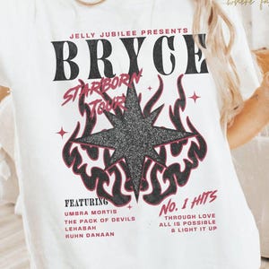 Bryce Quinlan Starborn Princess Band Shirt Crescent City Merch Licensed SJM Umbra Mortis Ruhn Danaan Danika Fendyr Bookish Booktok ACOTAR