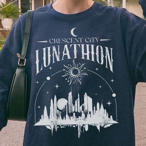 Crescent City Sweatshirt Lunathion Shirt Bryce Quinlan Hunt Athalar Ruhn Danaan Light It Up Lehabah Umbra Mortis Licensed SJM Merch ACOTAR