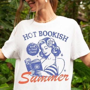 Maglietta estiva per ragazze dei libri, maglietta estiva hot per amanti dei libri, maglietta divertente per amanti dei libri, merchandising per amanti dei libri, regalo per lettori, maglietta da spiaggia per amanti dei libri