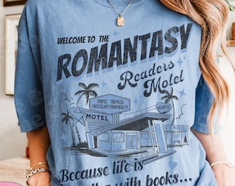 Romantasy Reader Shirt Fantasy Romance Reader Merch Bookish Merch Book Gift For Her ACOTAR Fourth Wing FBAA Throne Of Glass Book Lover Merch