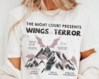 The Bat Boys Acotar Tee The Night Court Velaris Illyrers ACOTAR Lizensiert SJM Merch Rhysand Cassian Azriel Feyre Bat Boys Crescent City TOG