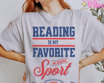 Koszulka sportowa Reading Is My Favorite Bookish Merch Prezent dla czytelnika książek Prezent dla nauczyciela Koszulka Bookworm Koszulka bibliotekarza Prezent dla miłośnika książek Klub książki Booktok