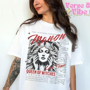 Manon Blackbeak Shirt The Thirteen Shirt Abraxos Licensed SJM Universe Throne Of Glass Merch Ironteeth Clan Rowan Kingsflame Aelin Terrasen