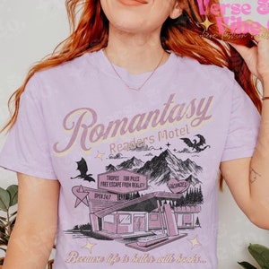 Romantasy Reader Shirt Fantasy Romance Reader Merch Bookish Merch Book Gift For Her ACOTAR Fourth Wing FBAA Throne Of Glass Book Lover Merch