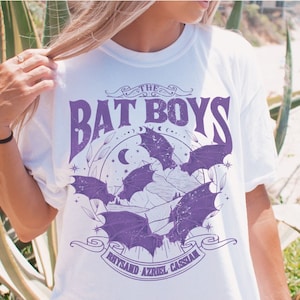 ACOTAR-shirt The Bat Boys, Rhysand Cassian Azriel, gelicentieerde SJM-merchandise, Velaris The Night Court-shirt, Illyrische krijger TOG Crescent City