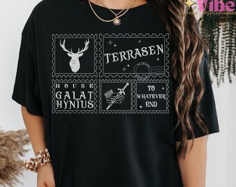 Terrasen Shirt Throne Of Glass Aelin Galathynius Sweatshirt Licensed SJM Merch Rowan Whitethorn Dorian Thirteen Manon Blackbeak ACOTAR TOG
