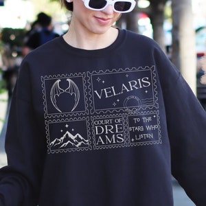 Velaris ACOTAR Sweatshirt To The Stars Who Listen City Of Starlight Night Court Licensed SJM Merch Rhysand Feyre Nesta Throne Of Glass Gift