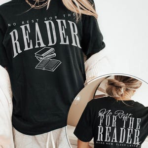 Bookish Shirt No Rest For The Reader Book Lover T-Shirt Retro Reader Tee Bookish Quote Gift For Reader Book Club T-Shirt Gift for Bookworm