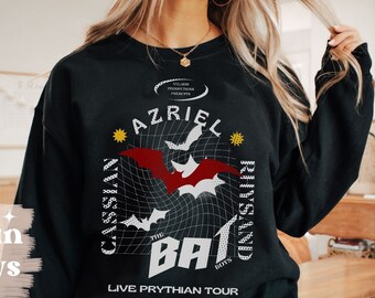 ACOTAR Bat Boys Band Sweatshirt Rhysand Cassian Azriel Velaris Night Court Lizenzed SJM Merch Illyrian warrior TOG Crescent City Shirt