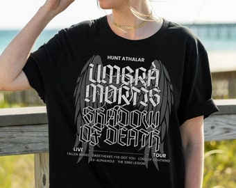 Umbra Mortis Shirt Hunt Athalar Crescent City T-Shirt Bryce Quinlan Lunathion Ruhn Danaan Sarah J Maas Licensed SJM ACOTAR Merch Velaris