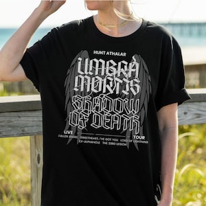 Umbra Mortis Shirt Hunt Athalar Crescent City T-Shirt Bryce Quinlan Lunathion Ruhn Danaan Sarah J Maas Licensed SJM ACOTAR Merch Velaris
