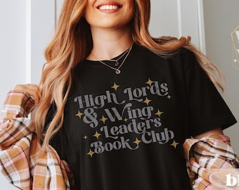 High Lord and Wingleader Book Club Tshirt, Gift for Reader Shirt Smut Dark Romance Romantasy Fantasy Bookish Merch, Booktok Reading Bookworm