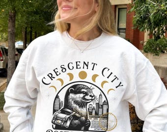 Crescent City Postal Service Shirt Otter Sweatshirt Licensed SJM Crescent City Shirt Bryce Quinlan Ruhn Danaan Crescent City Otter Shirt