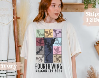 Fourth Wing Dragon Era Tour Shirt, In My Fantasy Era Shirt, Fantasy Reader, Fourth Wing Riders Quadrant Dragon Rider Basgiath War College