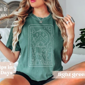 Das Leser-Tarot-Karten-Shirt, Fantasy-Lese-T-Shirt, Bücherwurm-Buch-Liebhaber-Geschenk für Frauen, Buch-Liebhaber-Sweatshirt, Bibliothekar-Geschenk