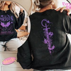 The Thirteen Sweatshirt Throne Of Glass Hoodie Licensed SJM Universe Merch Manon Blackbeak Ironteeth Witches Dorian Haviliard Bookish Gift
