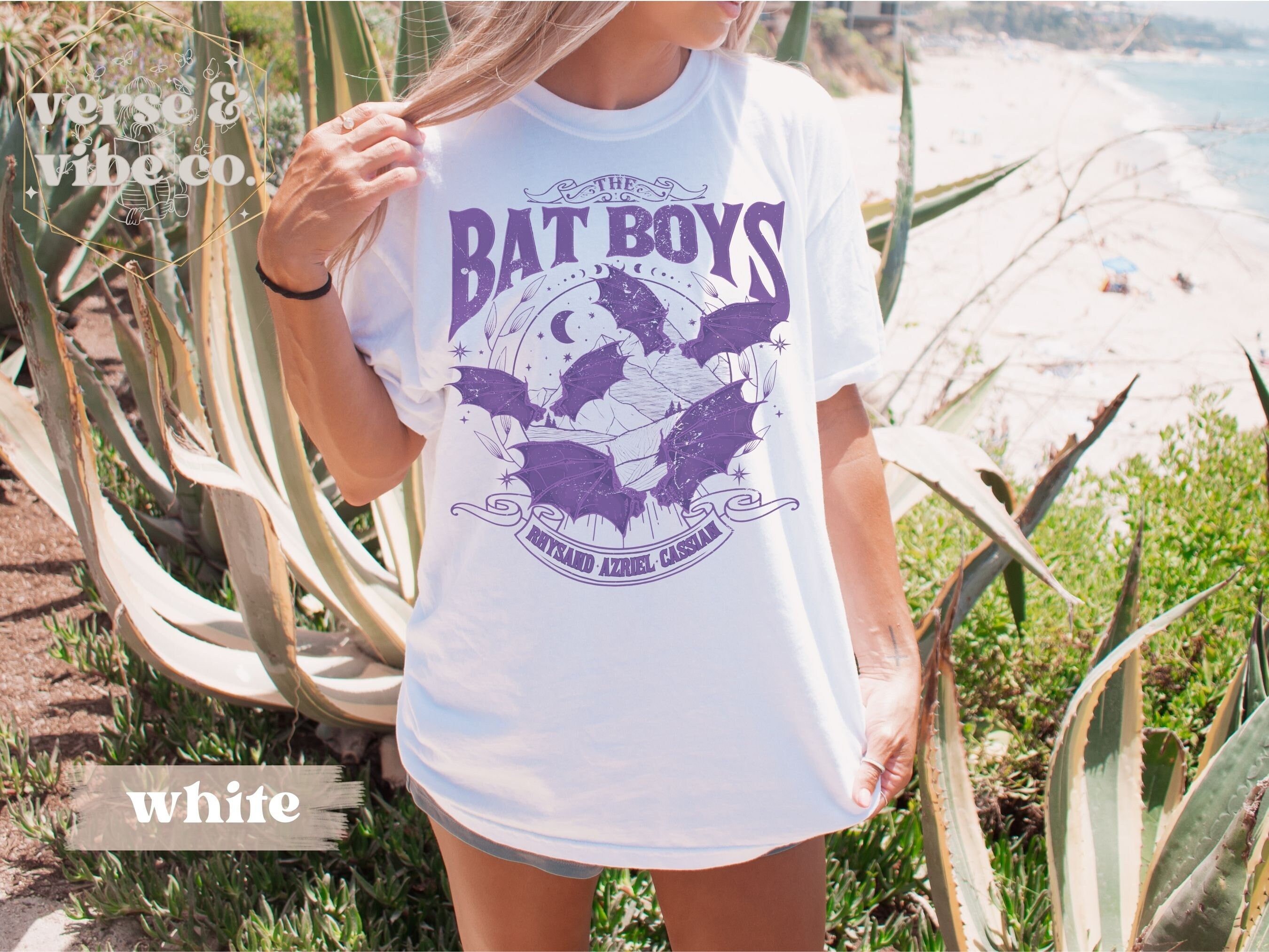 ACOTAR Shirt The Bat Boys, Rhysand Cassian Azriel, Licensed SJM Merch, Velaris The Night Court Shirt, Illyrian Warrior TOG Crescent City