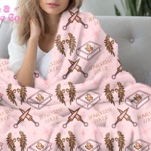 Romantasy Lover Reading Blanket Fantasy Book Lover Blanket SJM Fantasy Merch Bookish Gift Night Court Blanket Starlight Bookish Home Decor