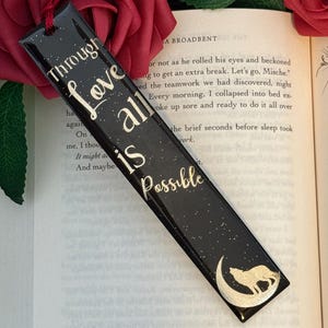 Crescent City Bookmark Officially Licensed SJM Merch Bryce Danika Light It Up ACOTAR Handmade Resin Bookmark Book Lover Gift Bookish Decor