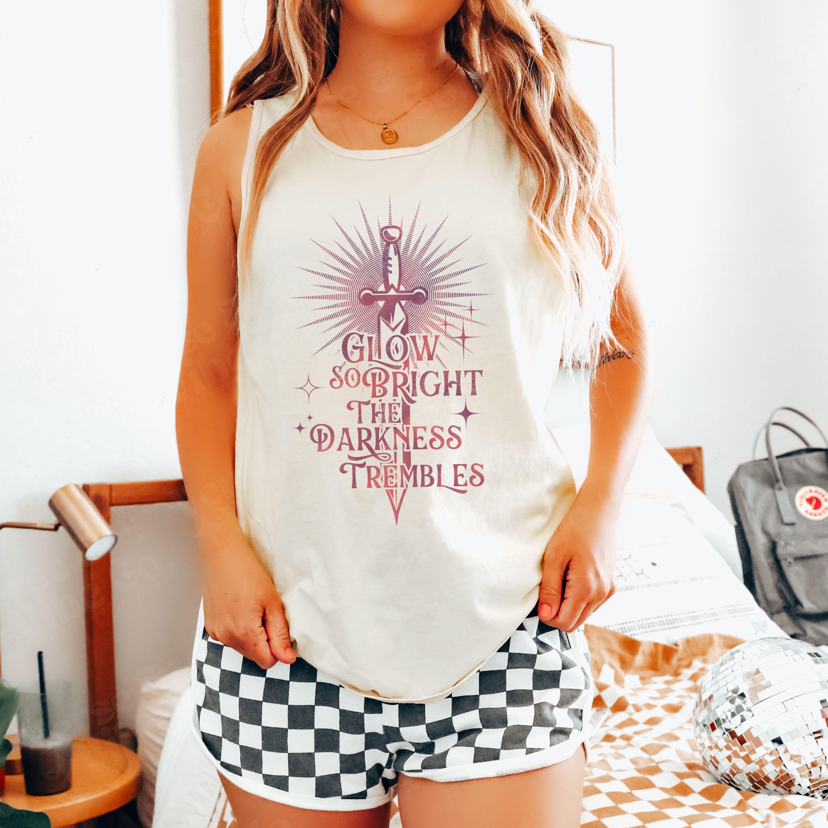 Kindreds Curse Saga Quote Tank Top Spark Of The Everflame Licensed Penn Cole Merch Lumnos Diem Bellator Luther Corbois Romantasy Book Lover