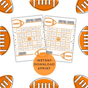 Super Bowl Bingo Cards