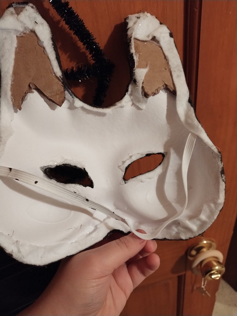 Brown and Caramel Rabbit mask image 4