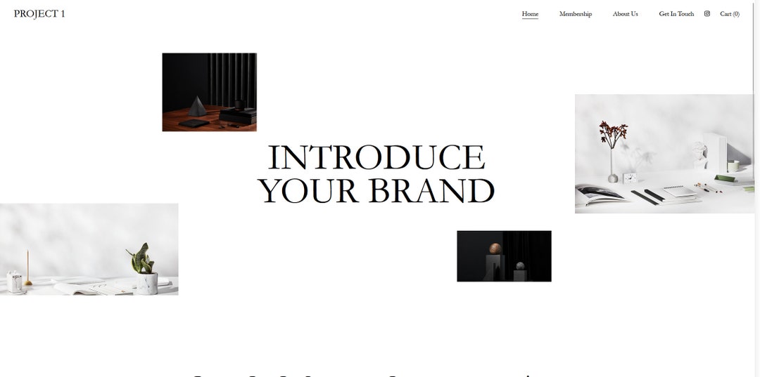 Squarespace Template, Minimalist Template, Website Template, Minimal