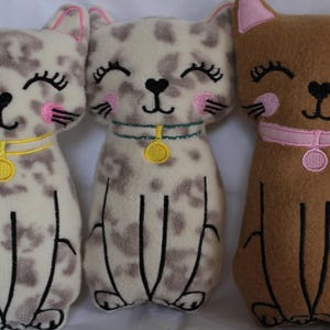 Plush toys cat plush Stuffed Animal for Kids, stuffed cat Whimsical Embroidered Fabric Kitty - Fun Birthday Gift for Children, plushies