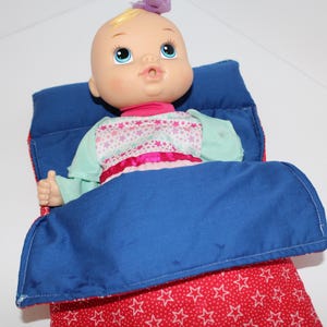 Handmade Doll Sleeping Bag: Cozy Toy Nap Sack for 18-inch Dolls