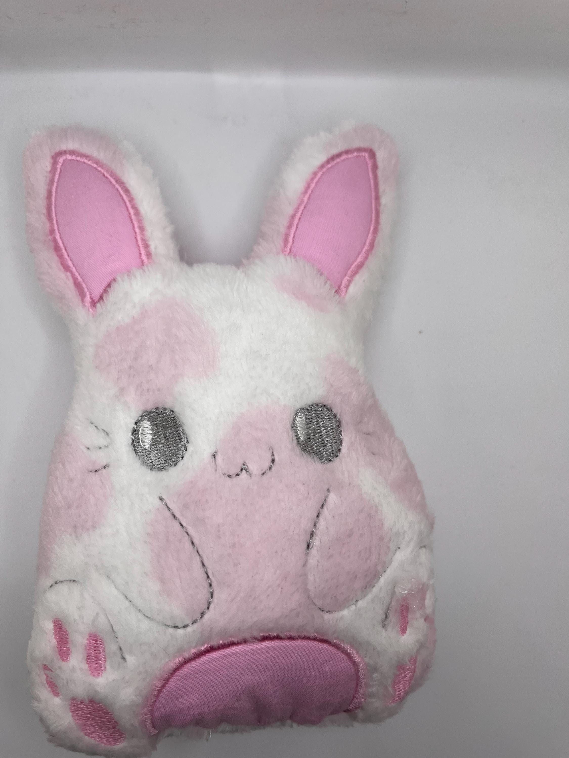 Handmade Little Bunny, Embroidered Design With Soft Fabric, Stuffed ...