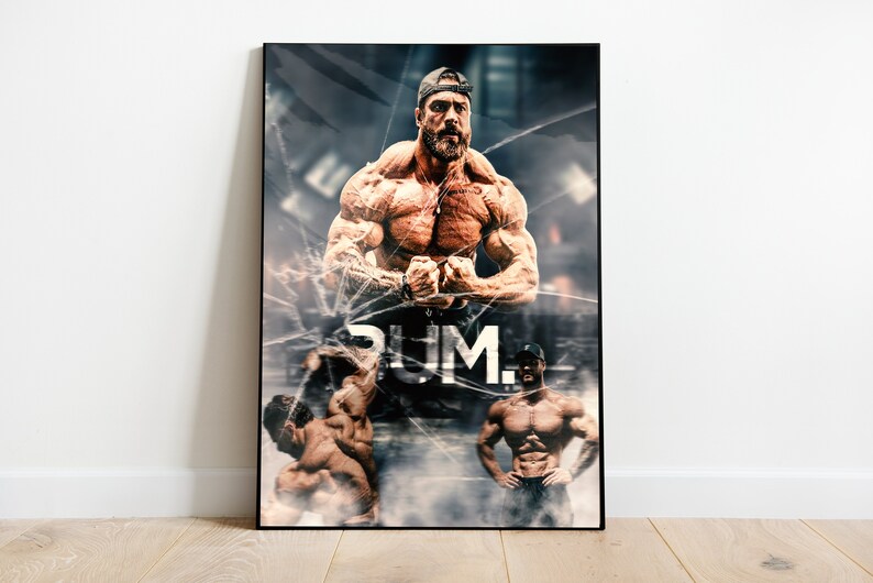 2x Gym Posters Printable Cbum Poster Chris Bumstead Art Motivation