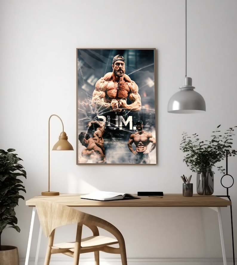 2x Gym Posters Printable Cbum Poster Chris Bumstead Art Motivation