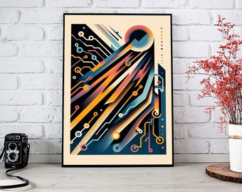 Electricity - An Ode to the Power of Energy. Instant Download for Enlightened Decor