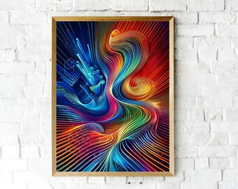 Waveforms - Art Inspired by Waves. Digital Art Download