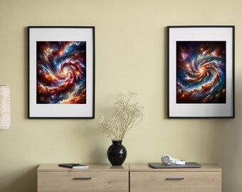 Celestial Birth - 2 Posters  : Galaxy Formation Collection