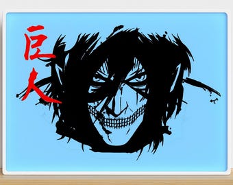Caja de luz LED de Eren Yeager de Ataque a los Titanes – Decoración de habitación de anime – Luz de noche con forma de titán