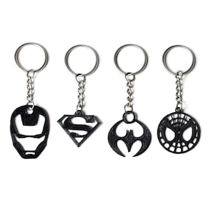 Superhero Keychain Bundle (4 Key Chains)