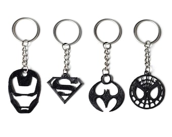 Superhero Keychain Bundle (4 Key Chains)
