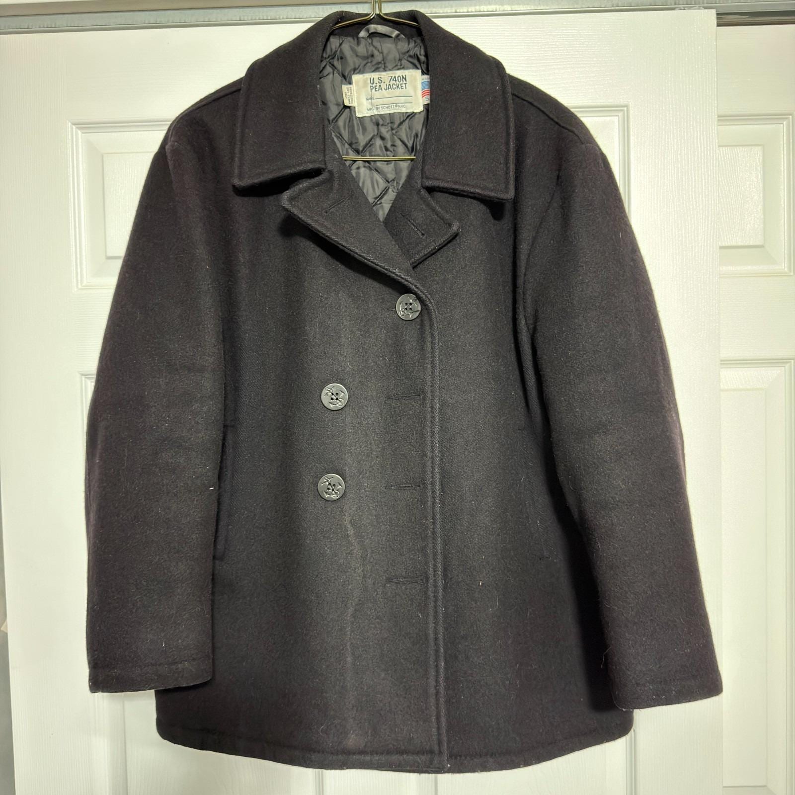 Schott Pea Coat 740n - Etsy