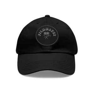 Filmmaker Hat with Leather Patch (Round)