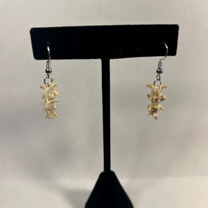 Rattlesnake Vertebra Earrings