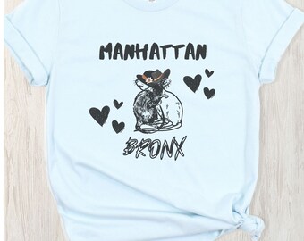 New York  Borough Rat T-SHIRT,  MANHATTAN and BRONX Love Rat T-Shirt , New York couples T-Shirt, Valentines t-shirt, Gift for rat lovers